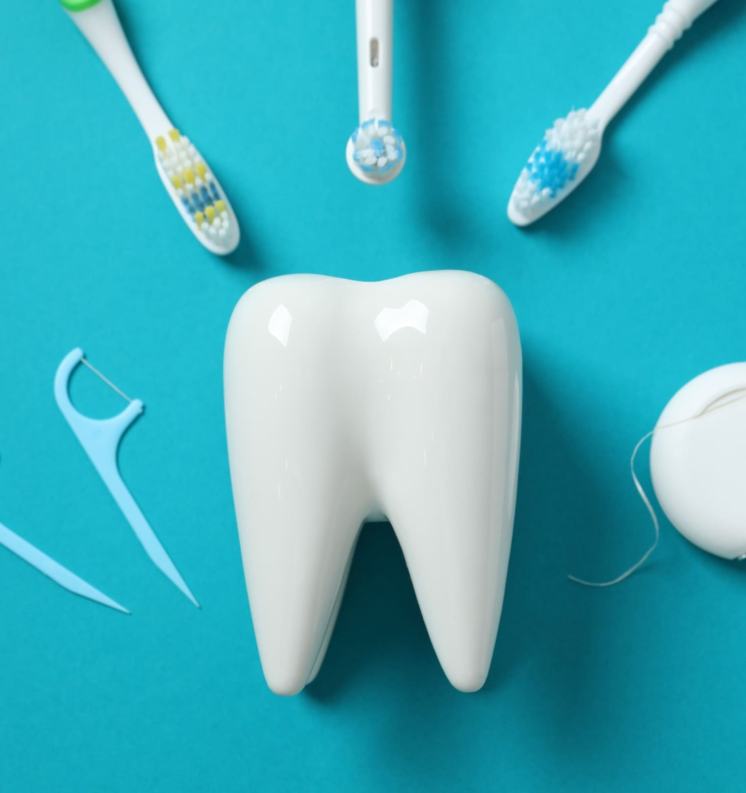 Tooth and oral care concept